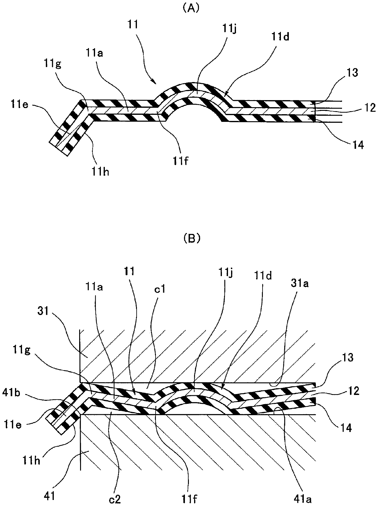 Seal structure using metal gasket