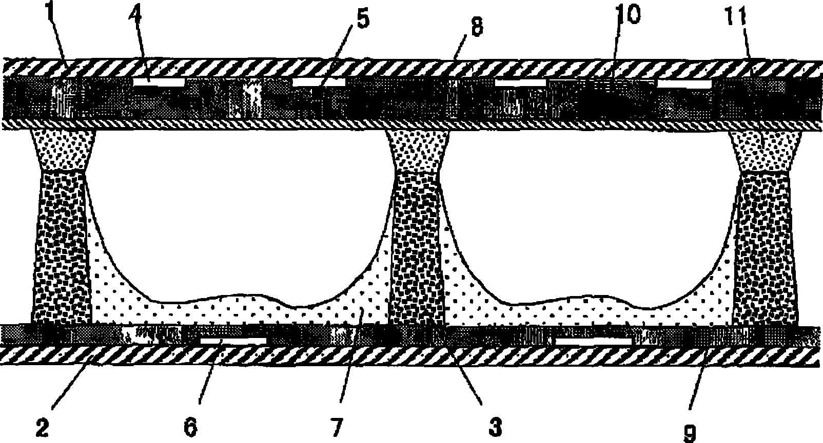 Composition for forming flat panel display component, transfer printing film and application thereof