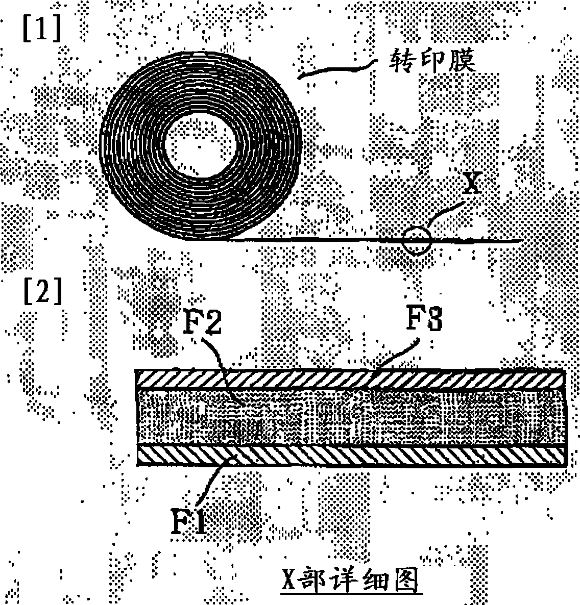 Composition for forming flat panel display component, transfer printing film and application thereof