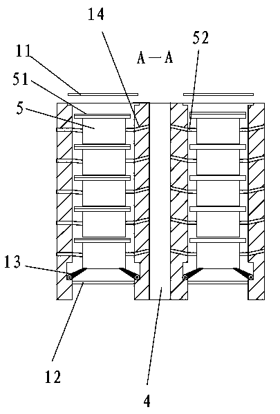 Combined stacked carbonization furnace