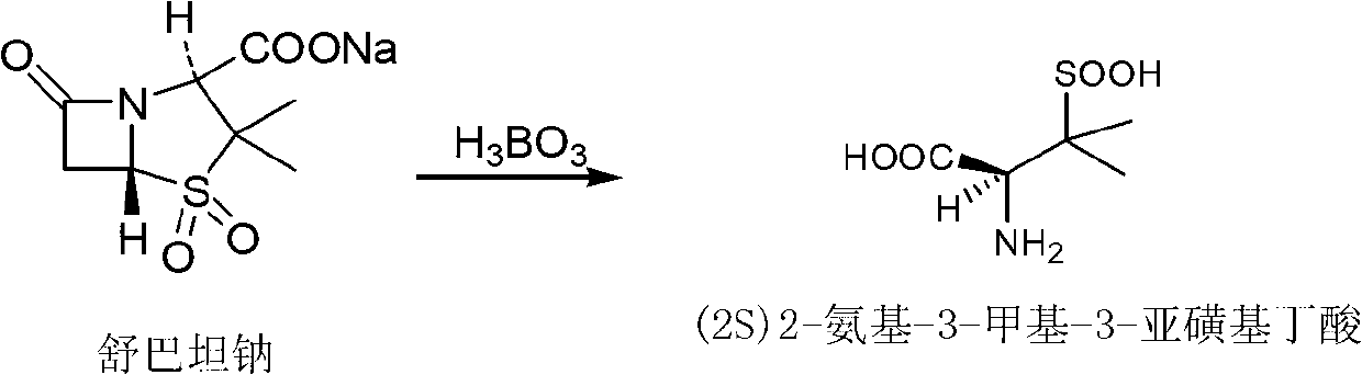 Preparation and crystallization method of (2S)-2-animo-3-methyl-3-sulfinobutanoic acid