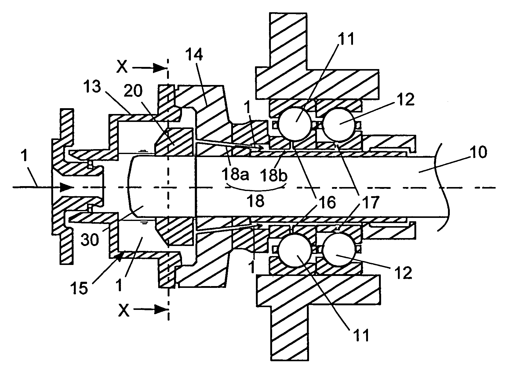 Lubrication structure for rolling bearing