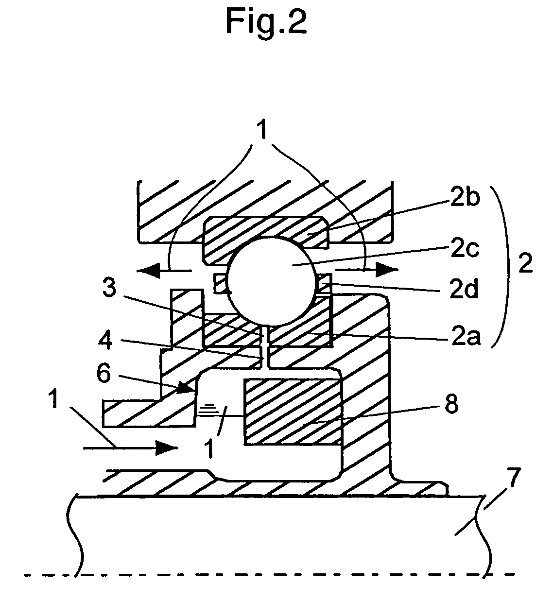 Lubrication structure for rolling bearing