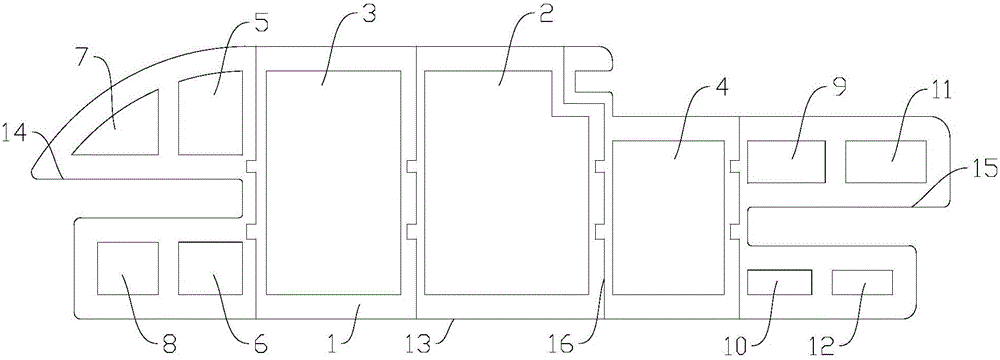 Plastic mold for novel split type wood plastic door frame