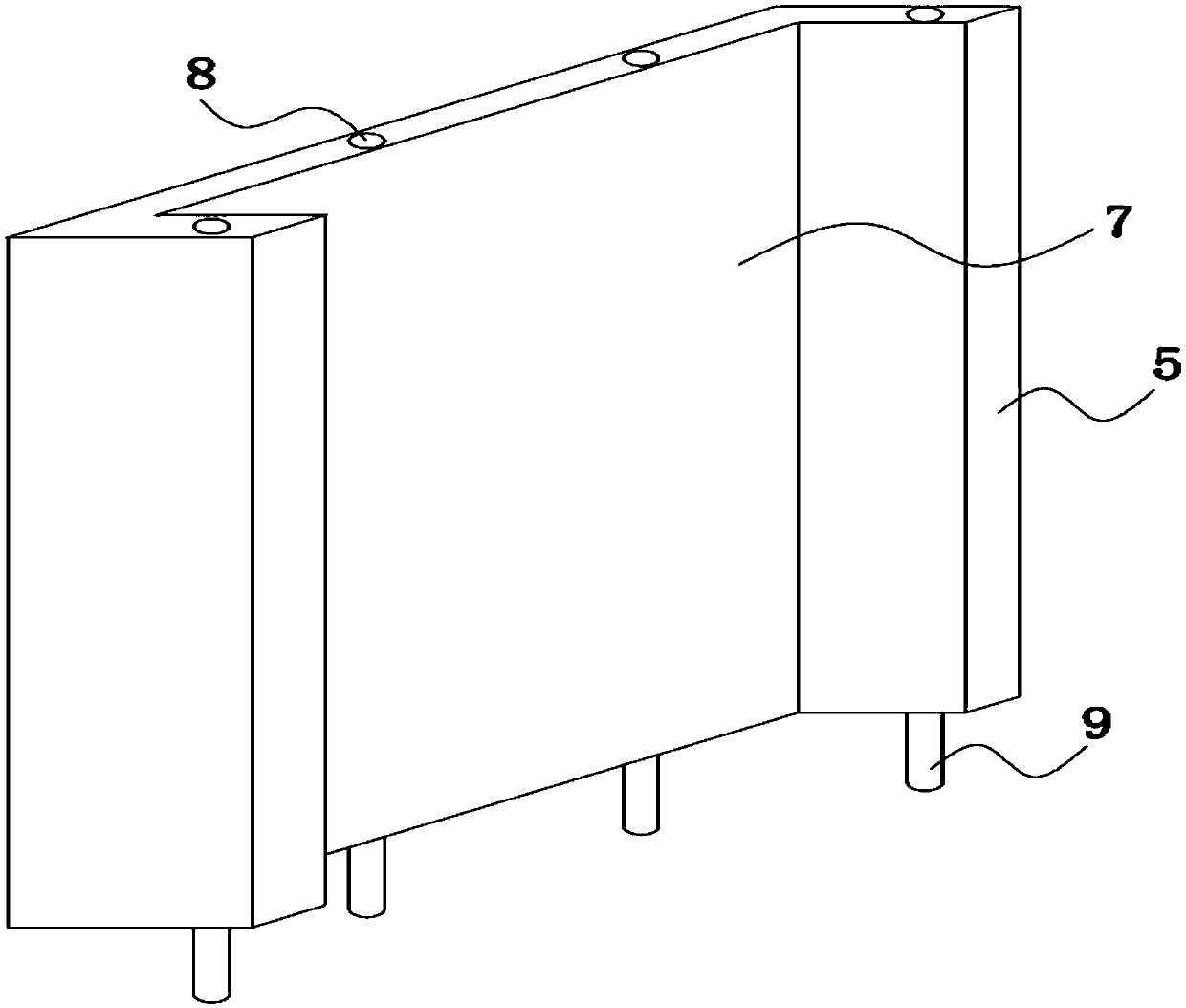 Ferry goods transportation device convenient to disassemble and assemble