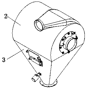 Clean type horizontal cyclone dust collector