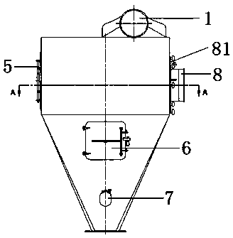 Clean type horizontal cyclone dust collector