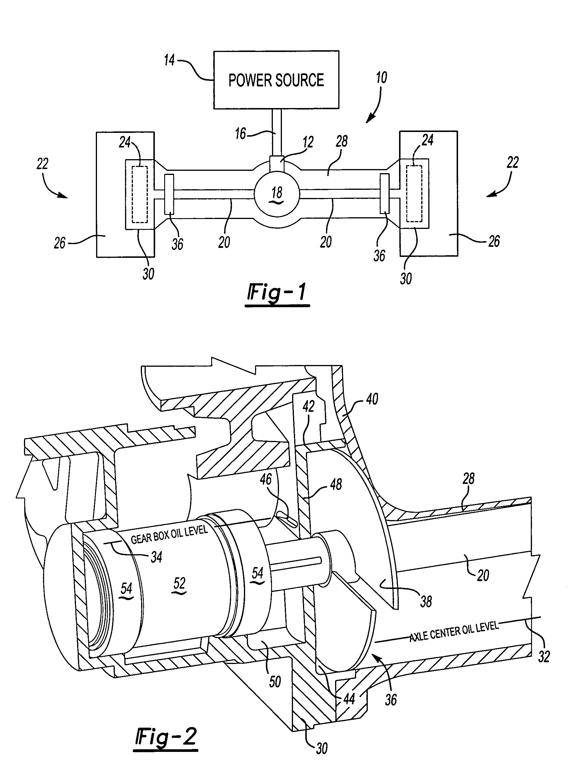 Dual level oil impeller for drive axle assembly