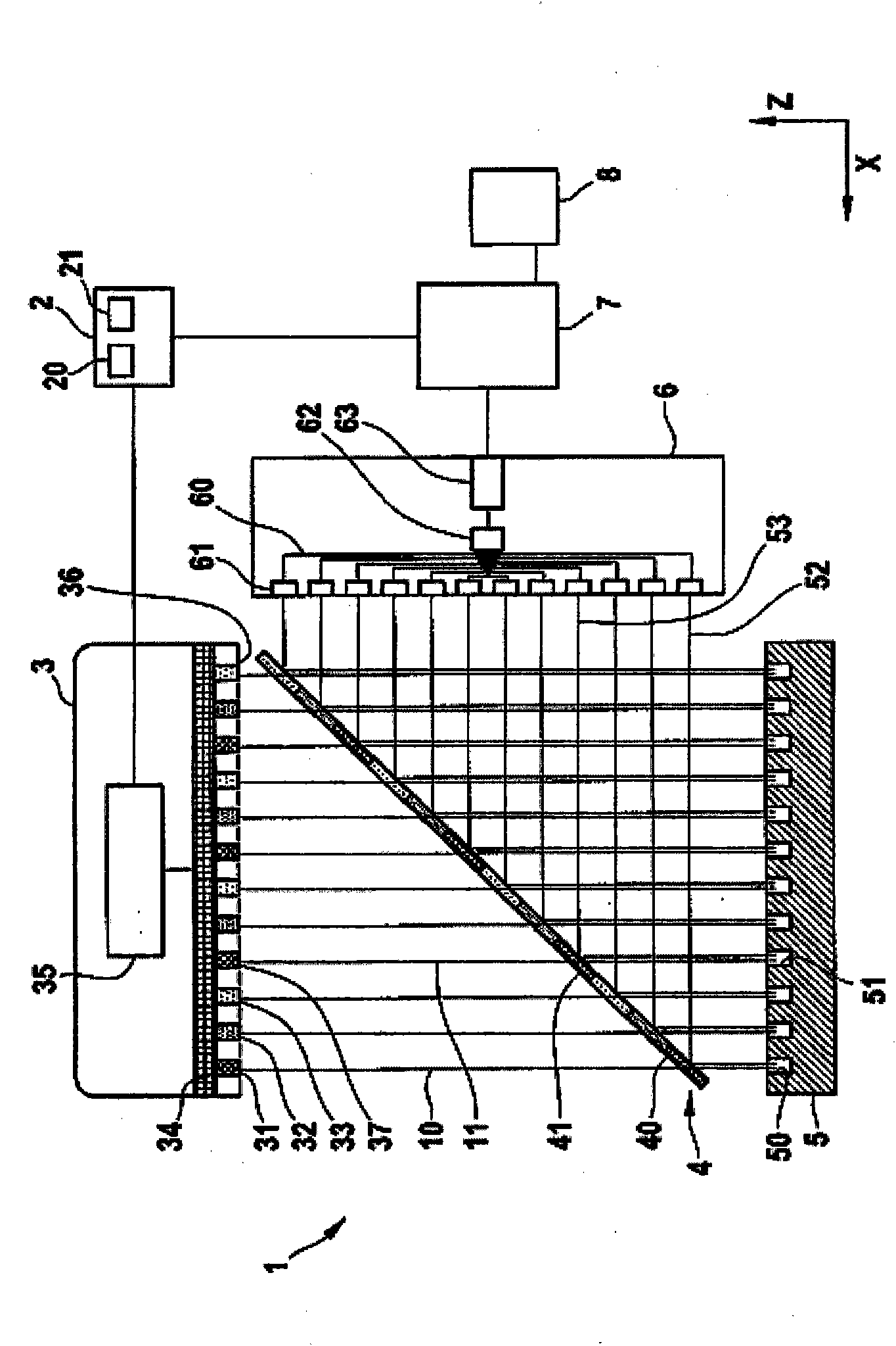 Device and method for radiometric measurement of plurality of samples