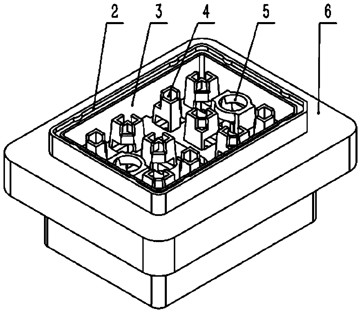 Insulation frame structure for press-contact IGBT