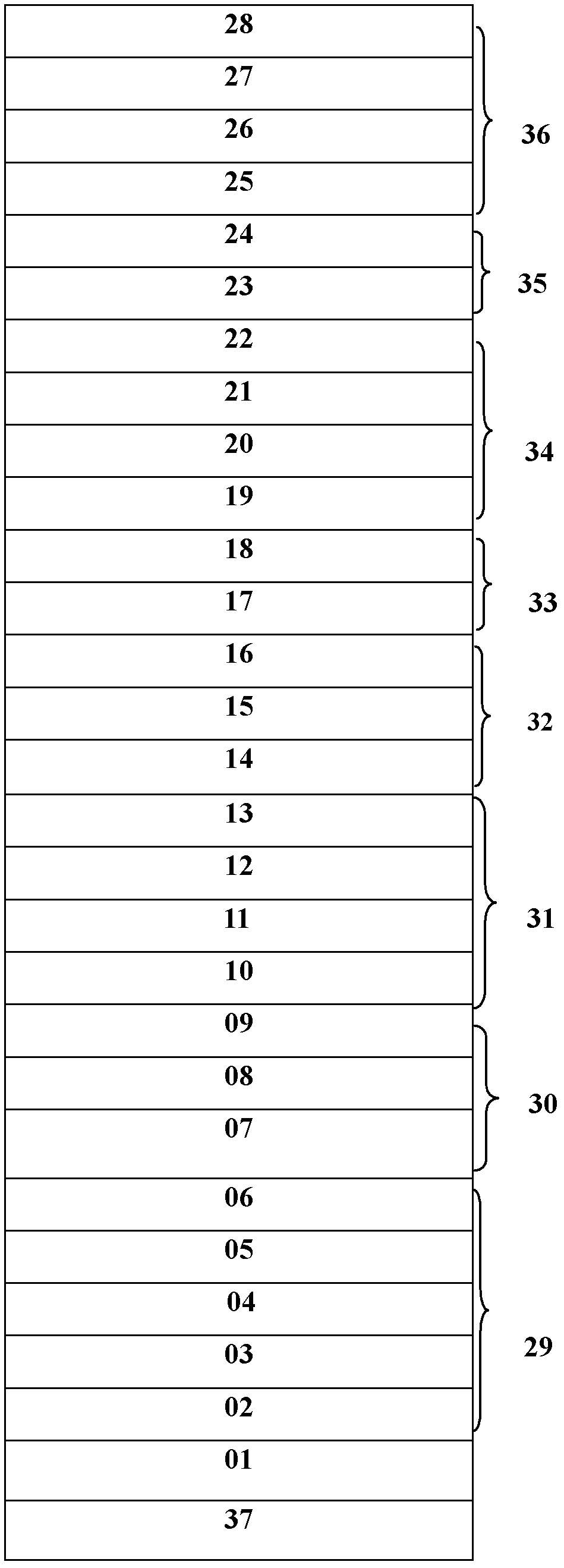 GaInP/GaAs/InGaAsP/InGaAs four-junction cascade solar battery and preparation method thereof