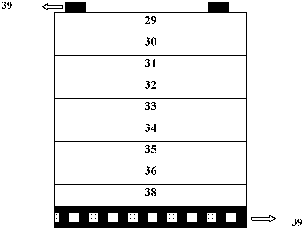 GaInP/GaAs/InGaAsP/InGaAs four-junction cascade solar battery and preparation method thereof