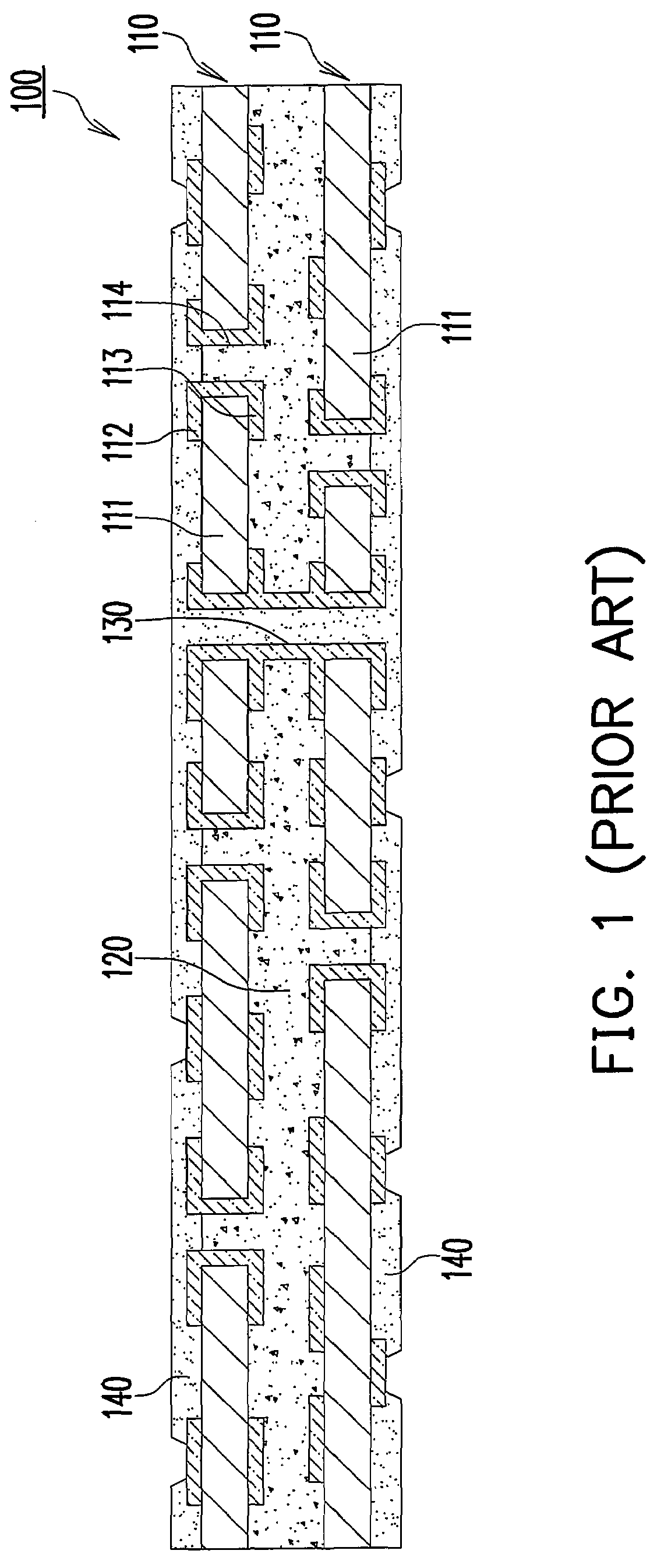 Coreless thin substrate with embedded circuits in dielectric layers and method for manufacturing the same
