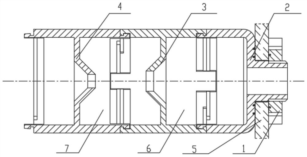 Modular sabot separation device and using method thereof