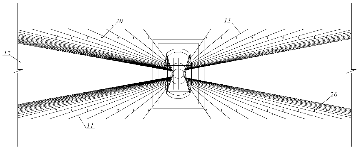 Lighting system of cable rope bearing bridge