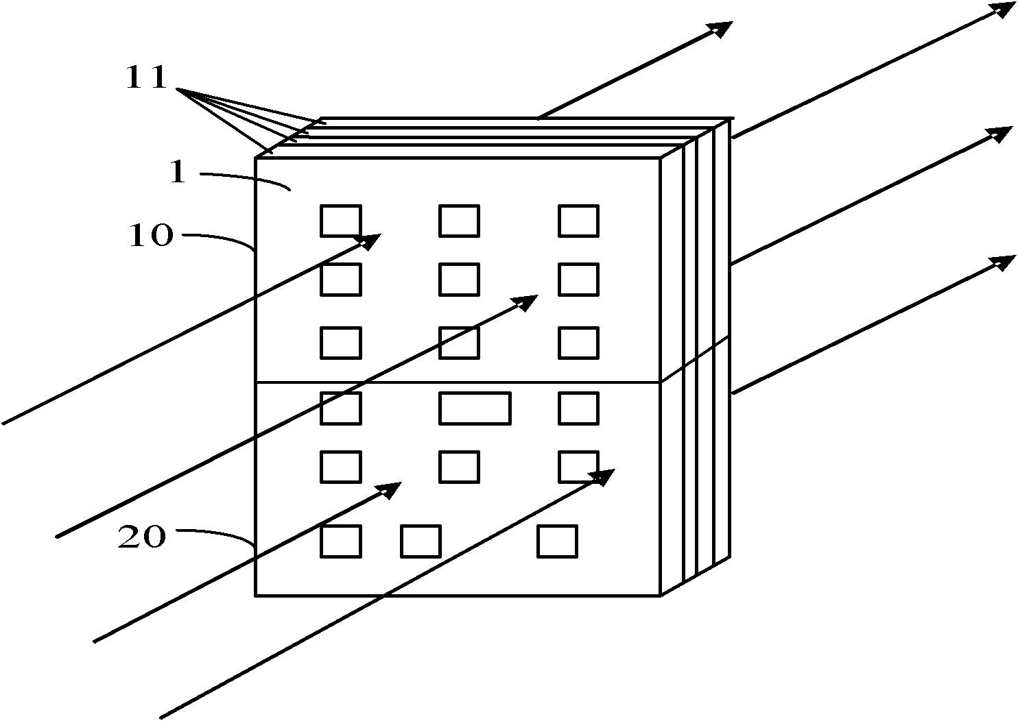 Array-type metamaterial antenna