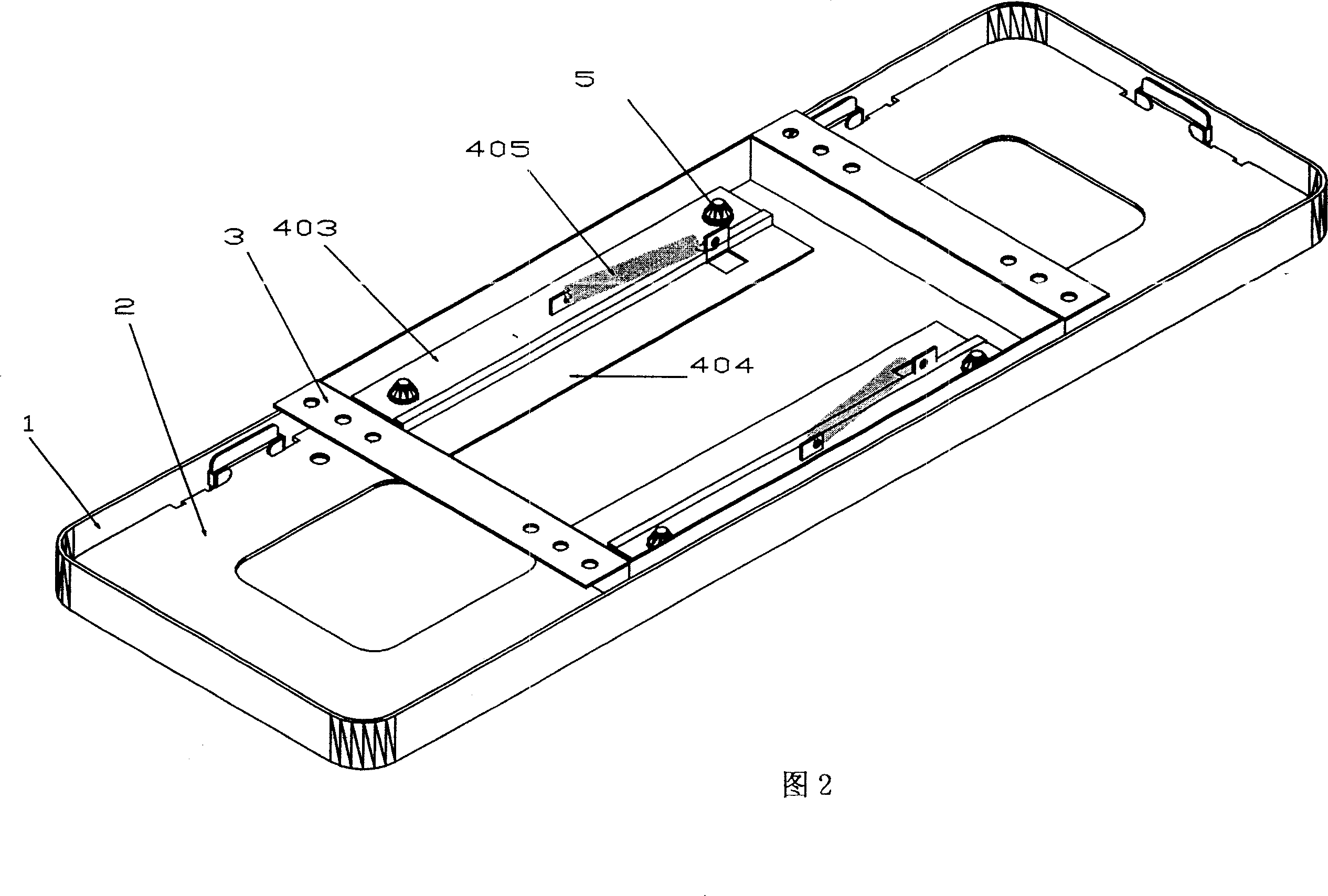 Fixed installation carriage for anti-fogery and safety badging of motor vehicle