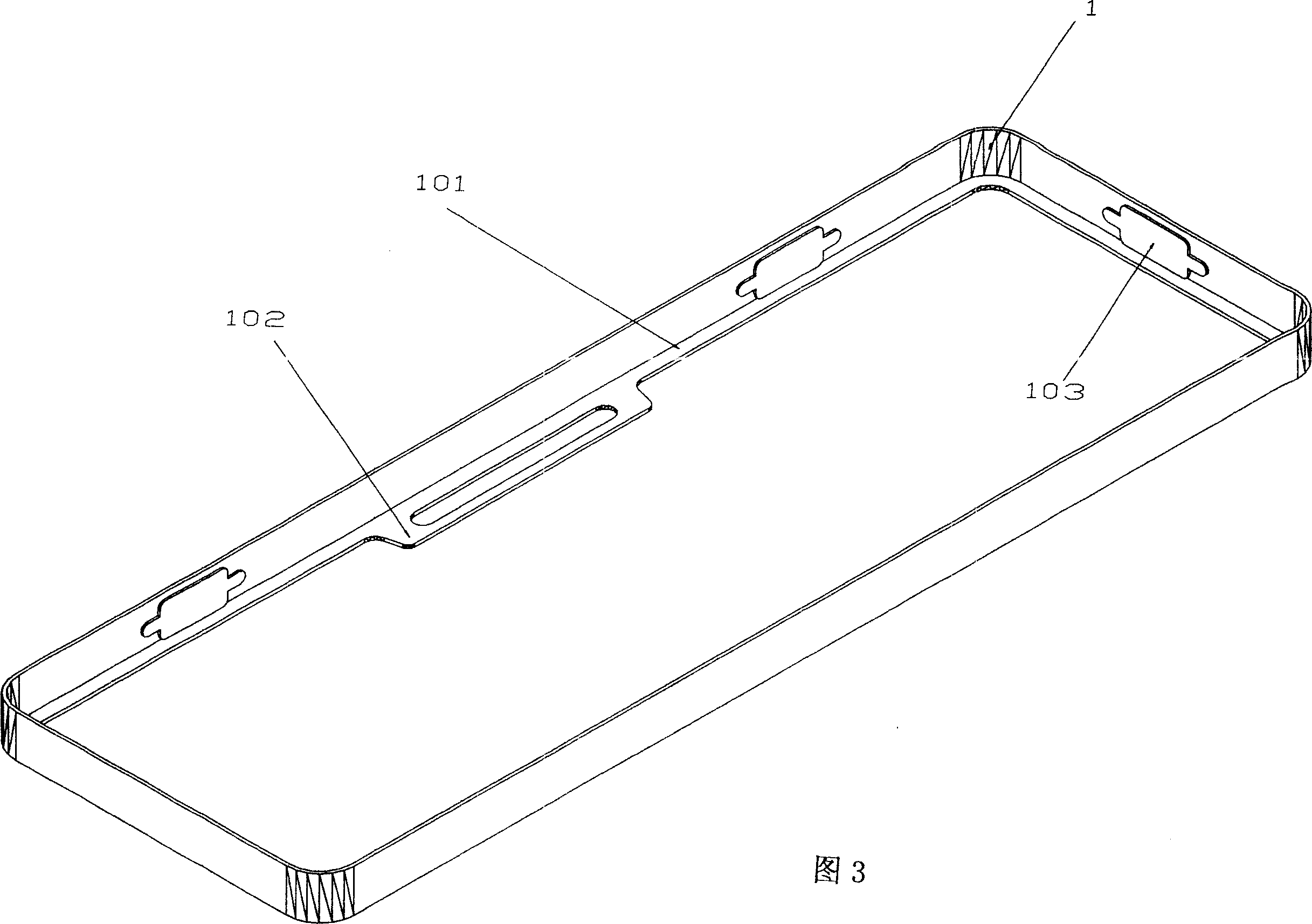 Fixed installation carriage for anti-fogery and safety badging of motor vehicle