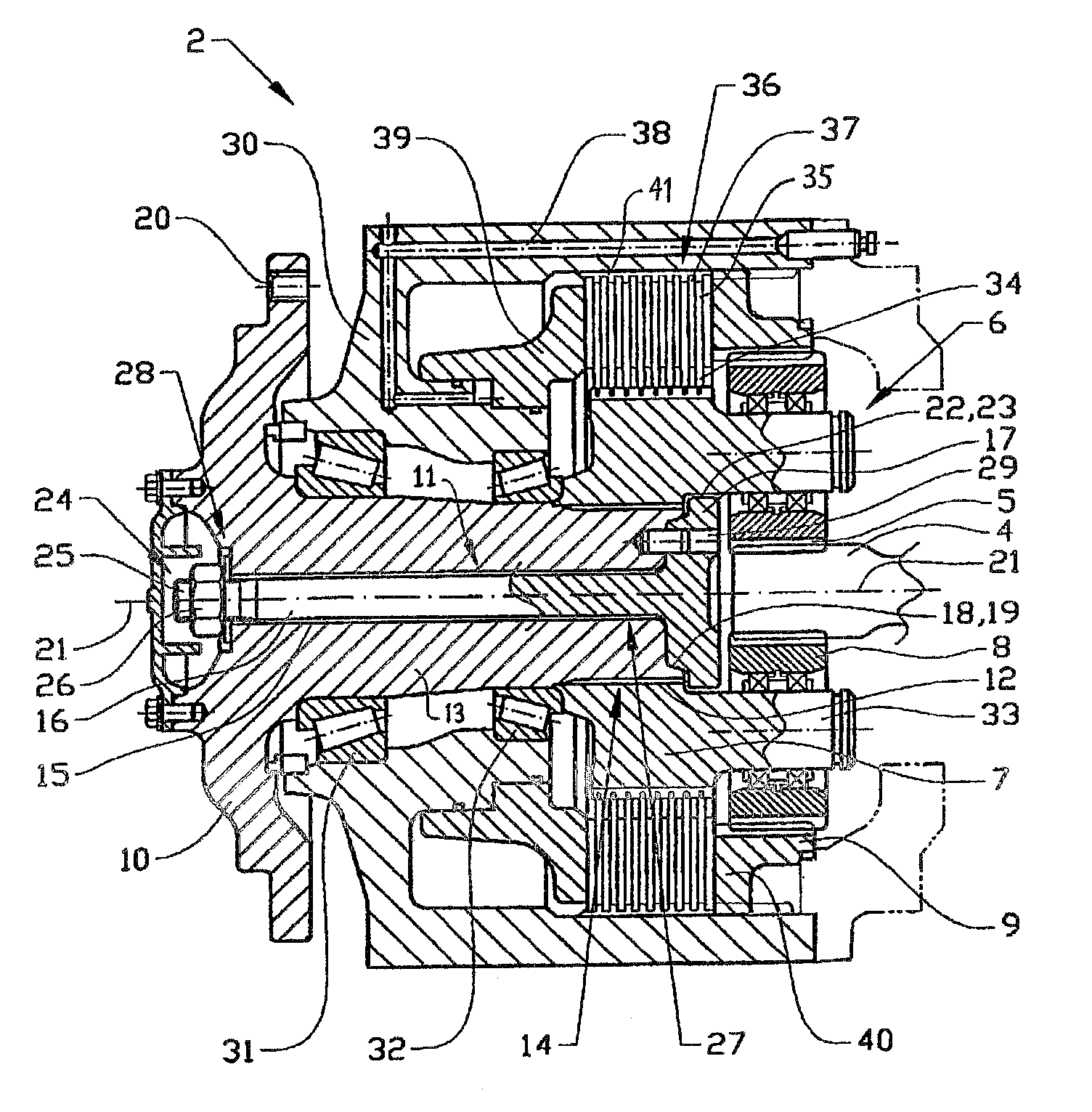 Device for driving a vehicle wheel