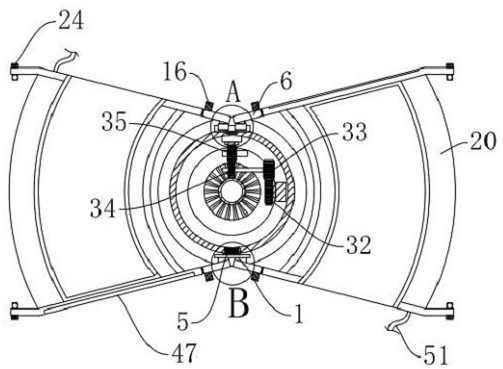 Dust-reducing graded drilling device for easy position adjustment in the mine tunnel