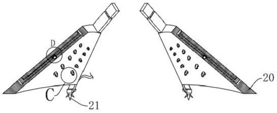 Dust-reducing graded drilling device for easy position adjustment in the mine tunnel