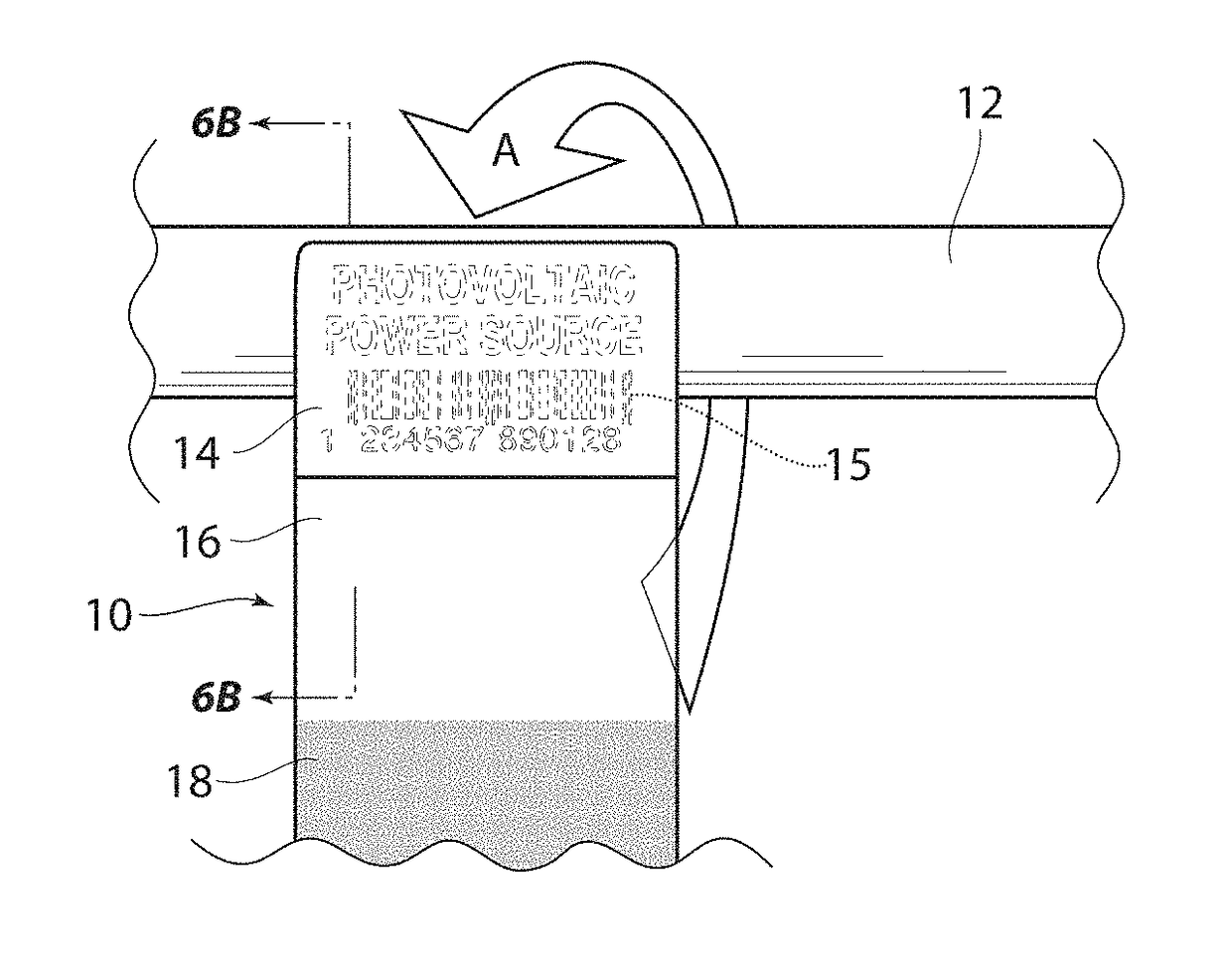 Self masking label and method