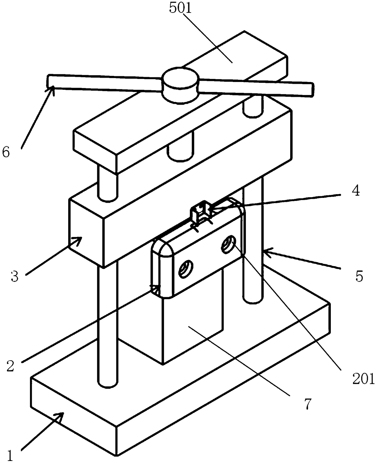 Mobile hard disk package joint-cutting and hole-opening processing device