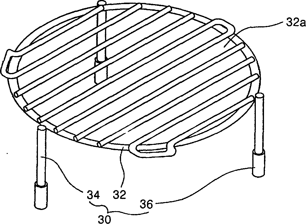 Barbecue rack of microwave oven