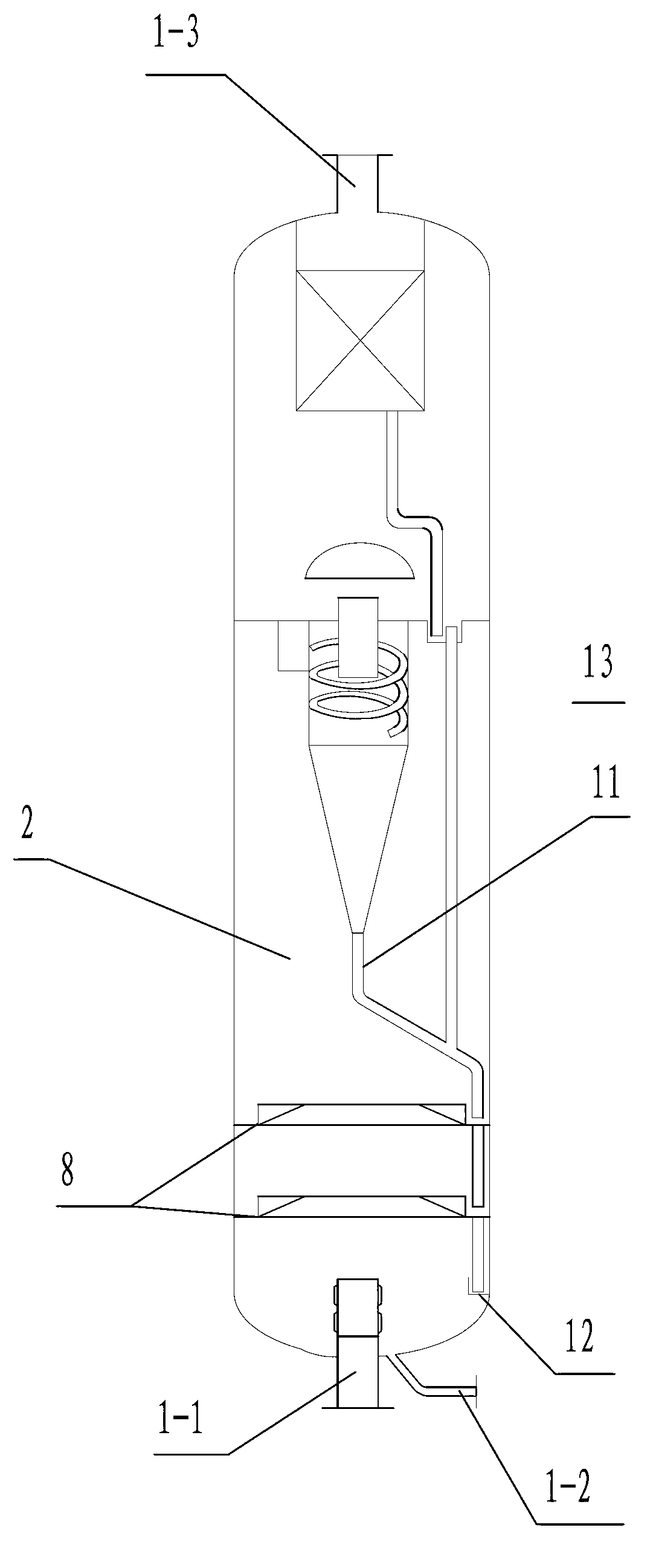 Combined gas-liquid separator