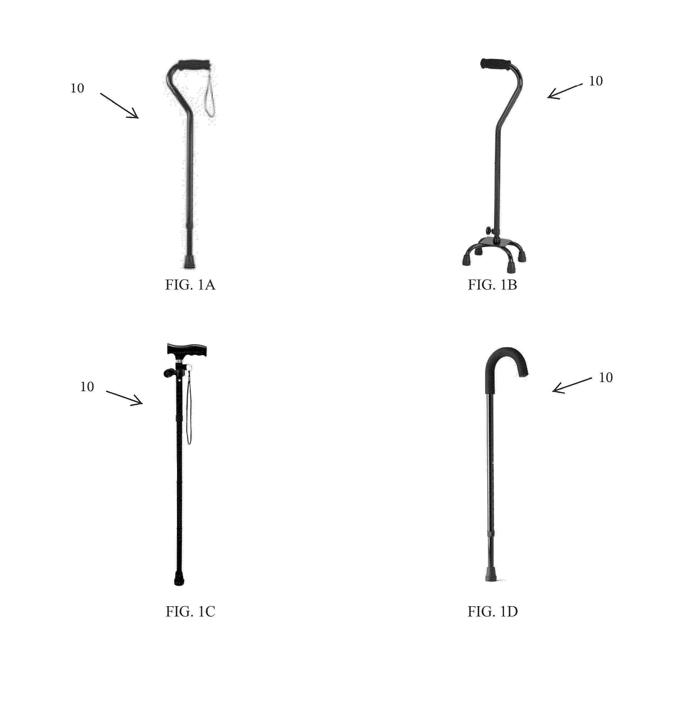 Walking aid and system and method of gait monitoring