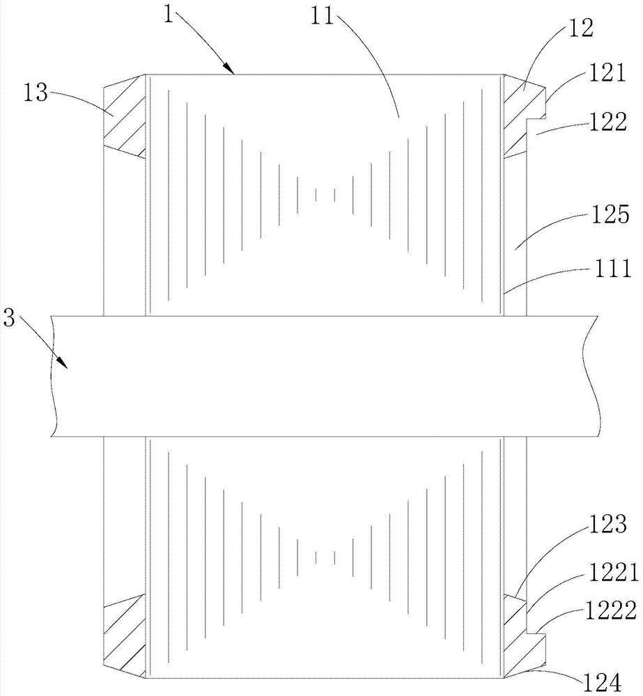 Installation structure of motor magnetic ring and motor