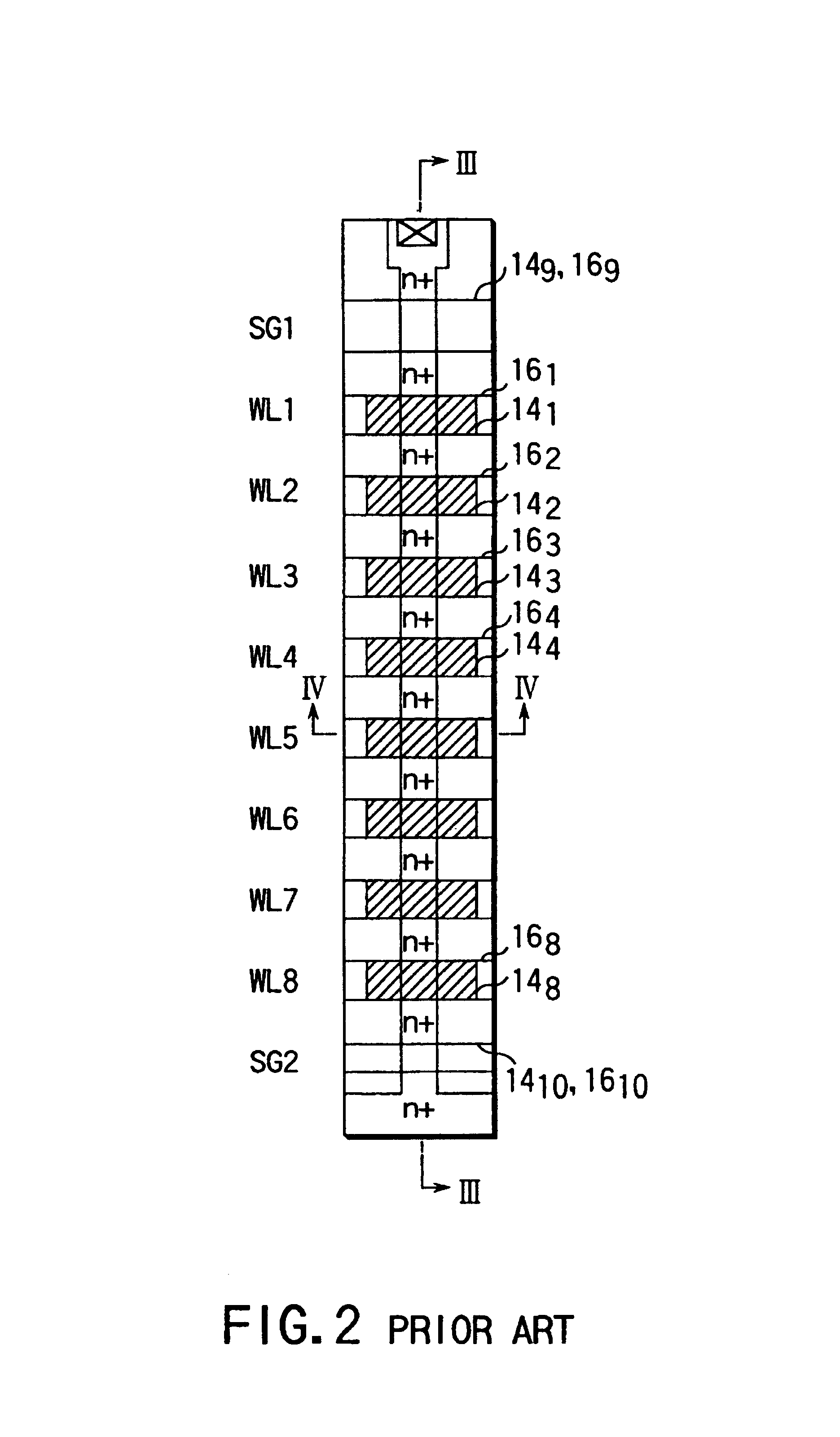 Nonvolatile semiconductor memory having plural data storage portions for a bit line connected to memory cells