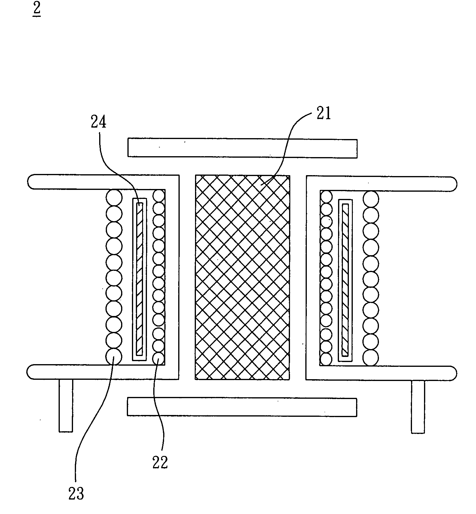 Transforming device of power source and transformer thereof