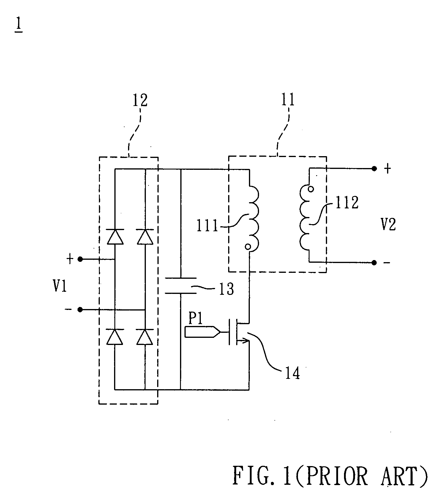 Transforming device of power source and transformer thereof