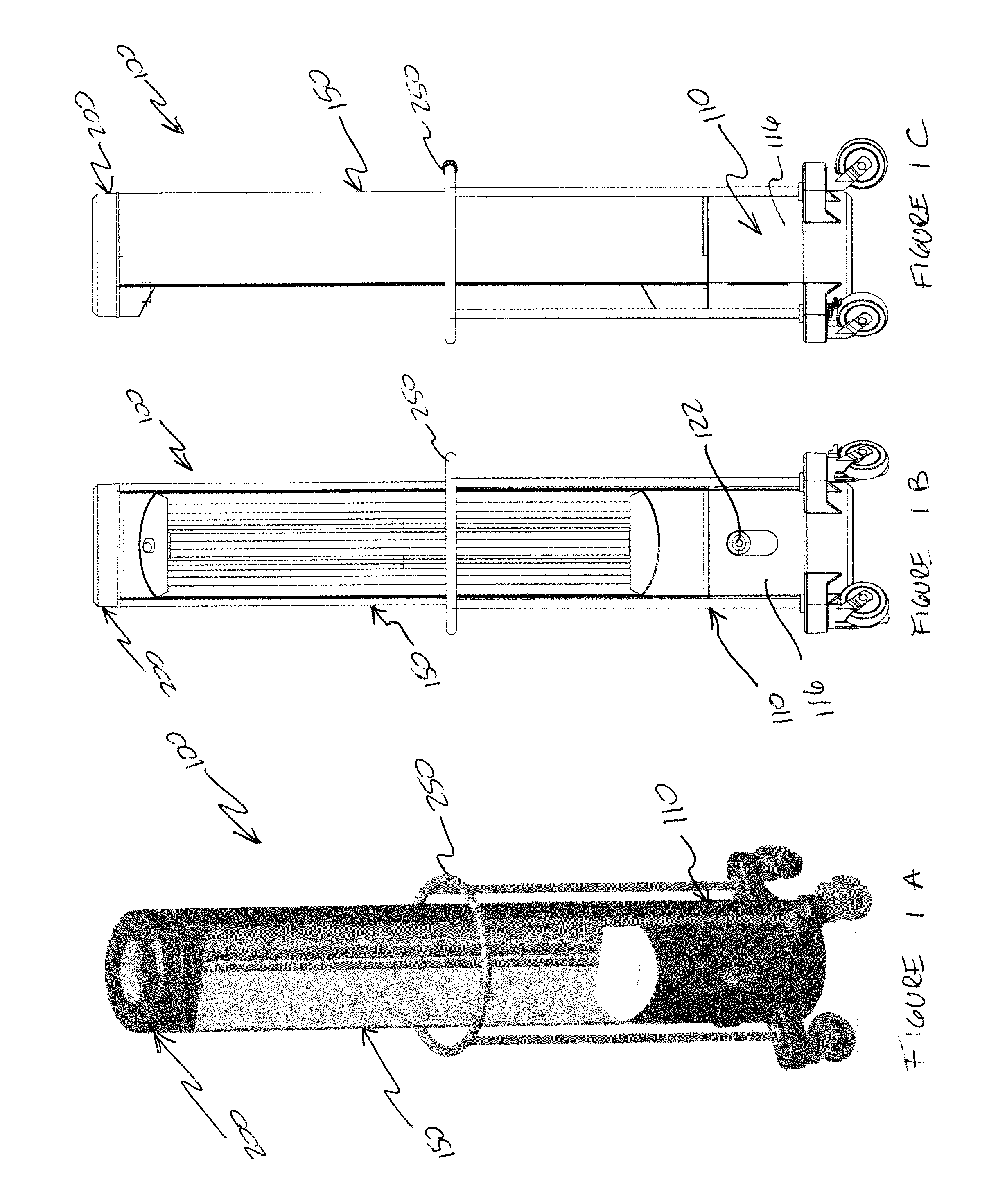 Hard surface disinfection system and method