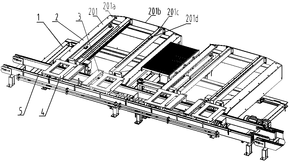 An automatic sorting and unloading device for aerated concrete products and a sorting and unloading method thereof