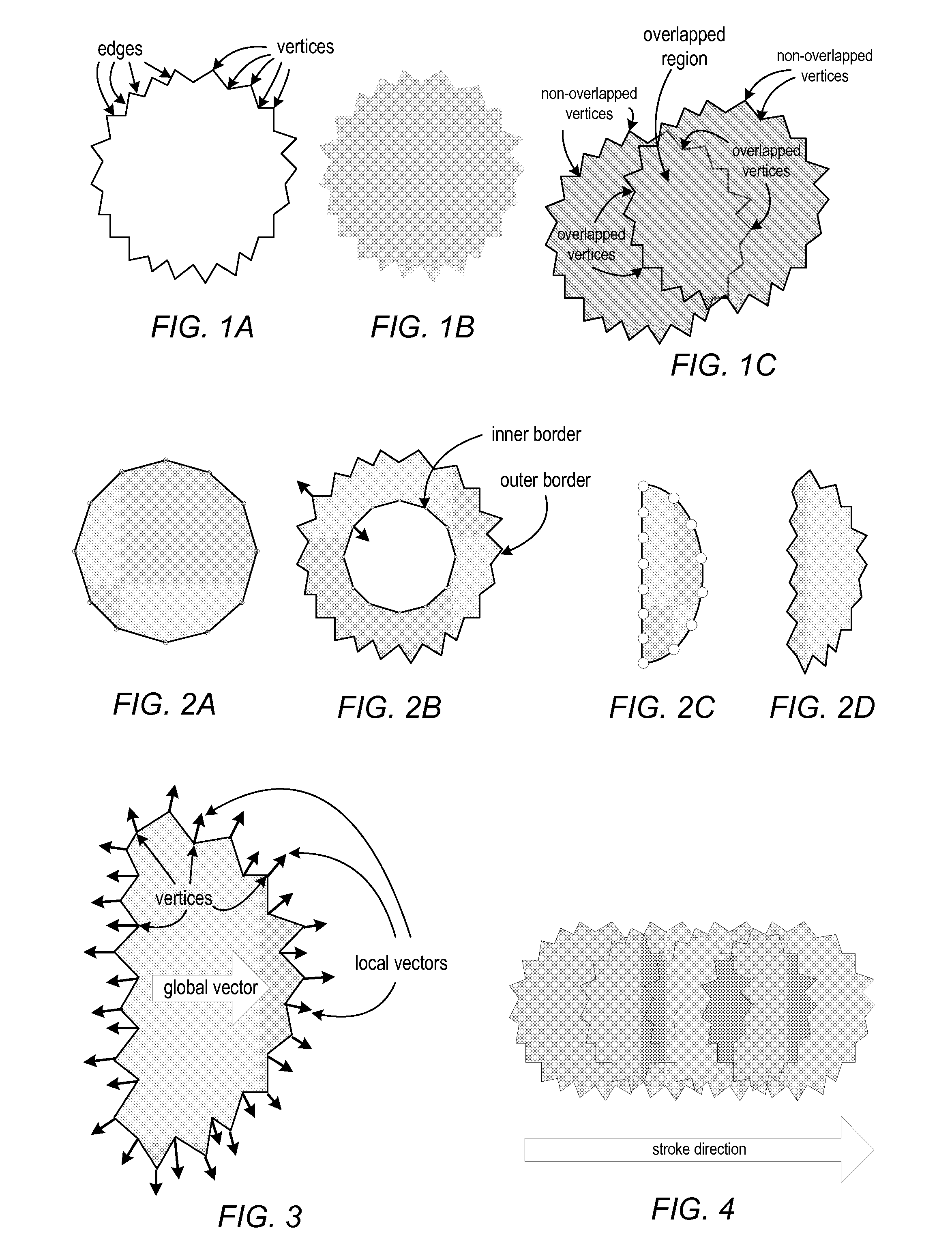 Methods and Apparatus for Simulation Of Fluid Motion Using Procedural Shape Growth