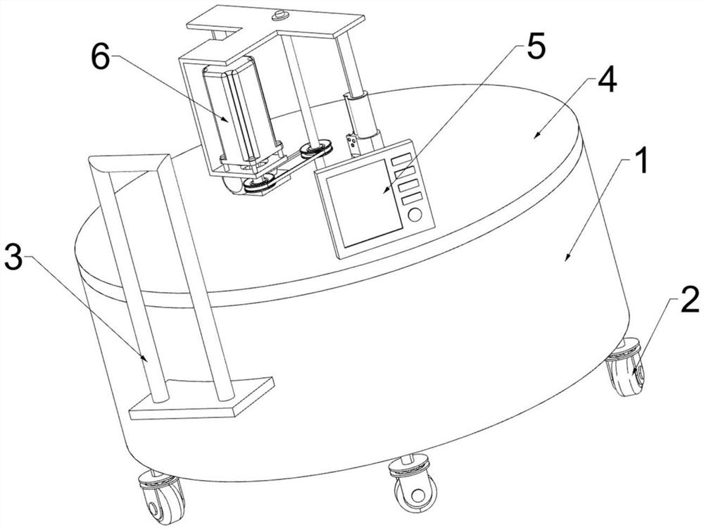 PVC coiled material floor repairing equipment capable of positioning cutting