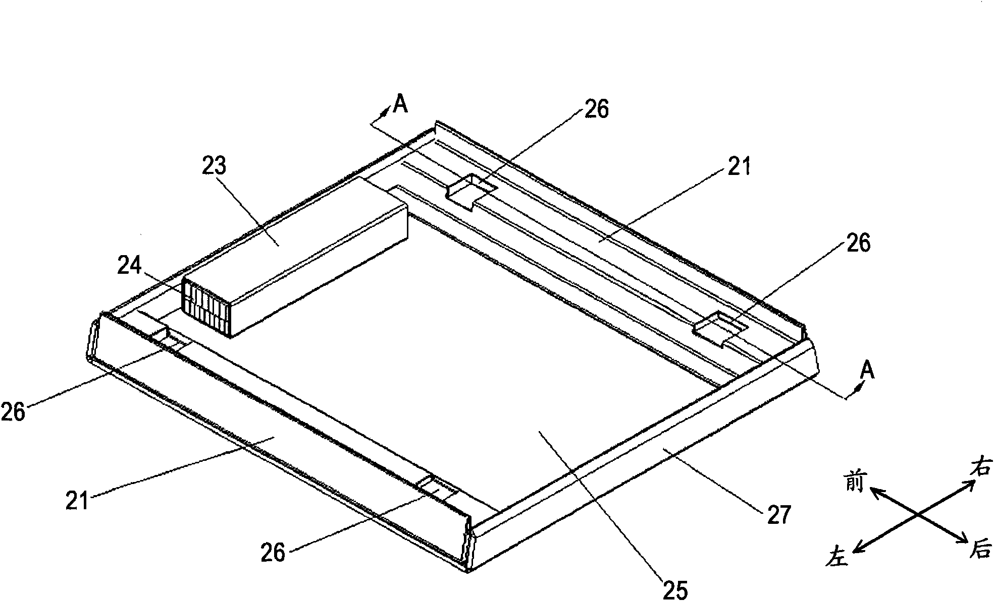 Package angle bead, base and package structure provided with same