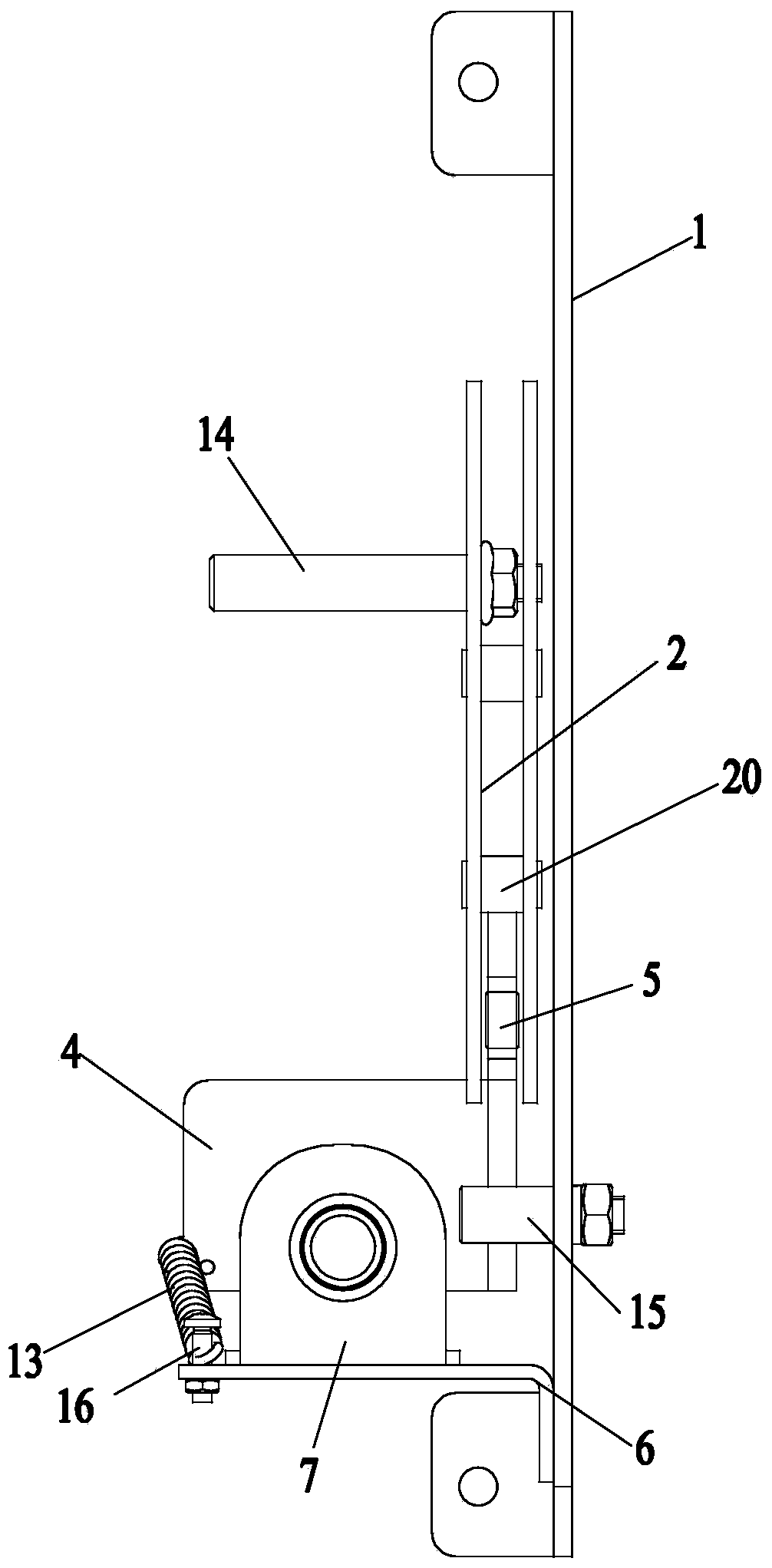 Buckling and tripping device for automatic transfer switching equipment