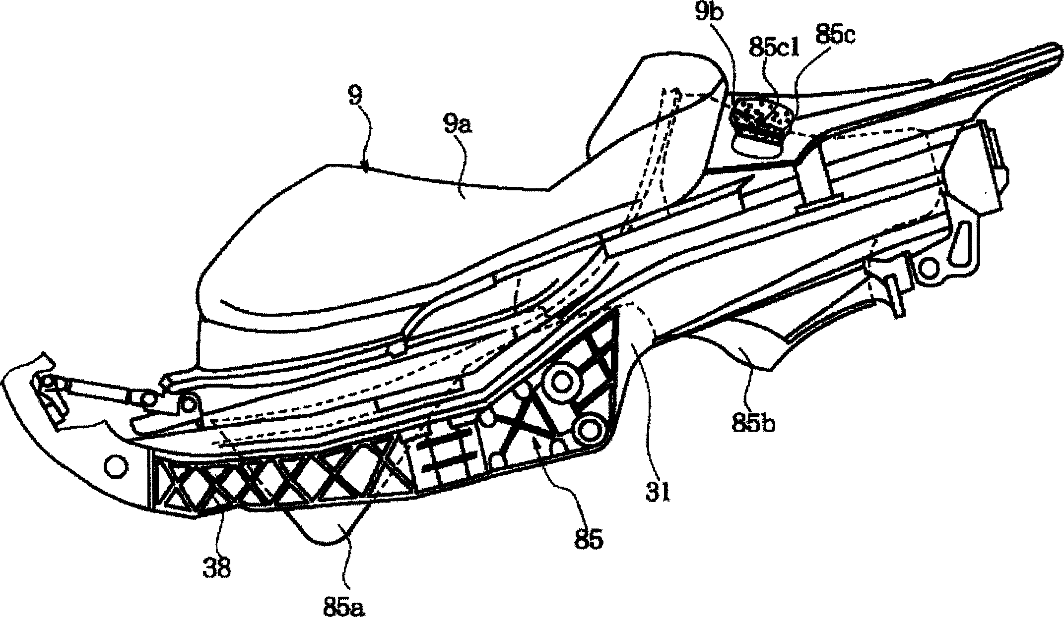 Scooter type motorcycle