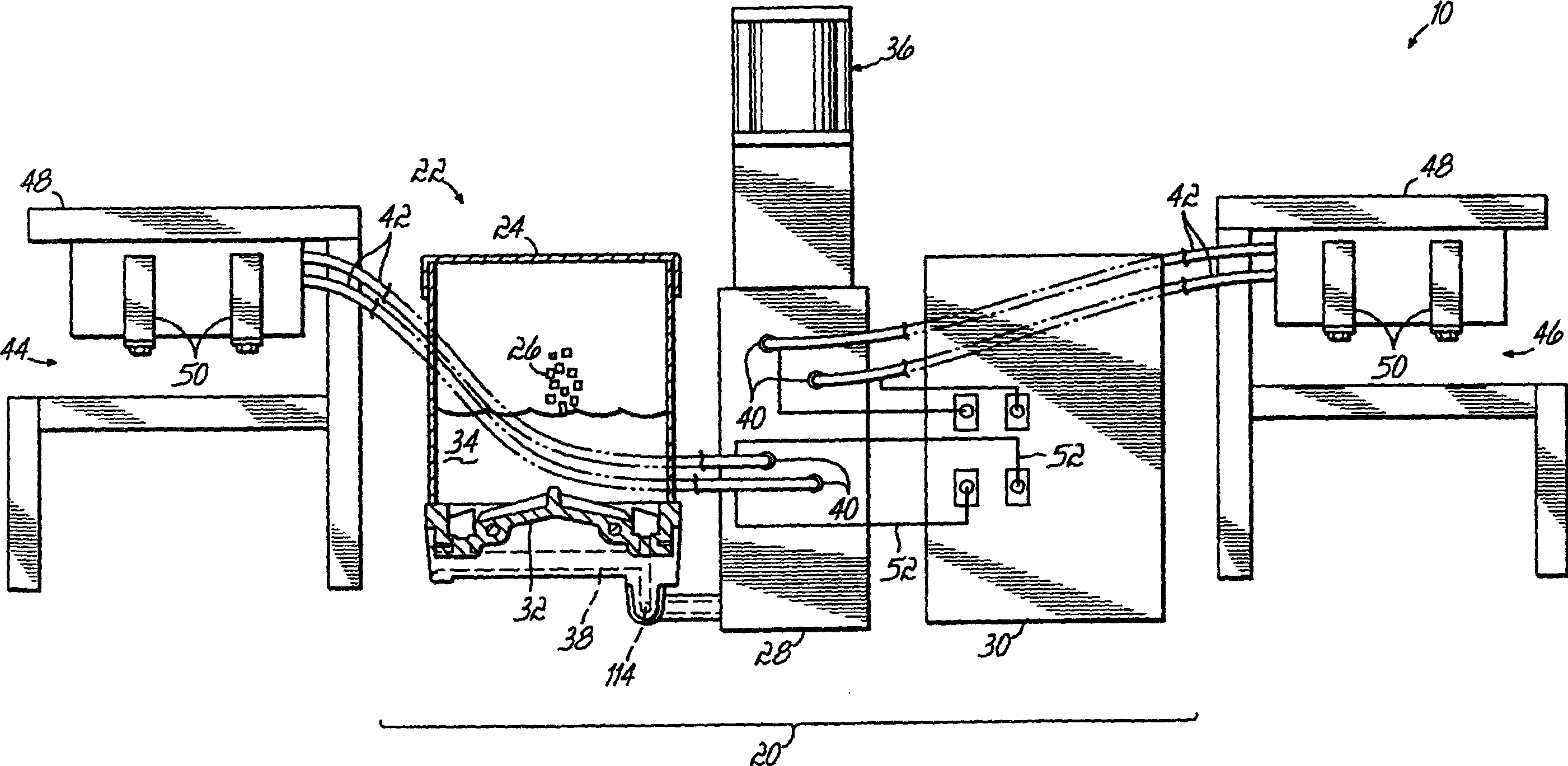 Apparatus and method for melting and supplying thermoplastic material to a dispenser