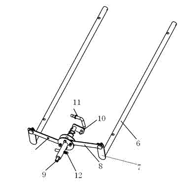 Barbecue stove with lifting barbecuing rod support