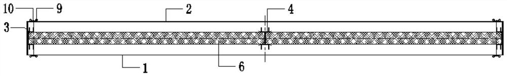 Folded plate buckling type railway metal sound barrier unit plate