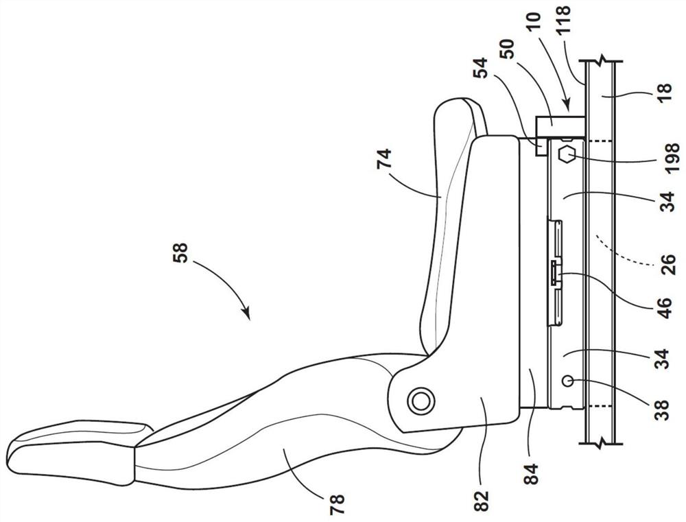 Track assembly for use in vehicle