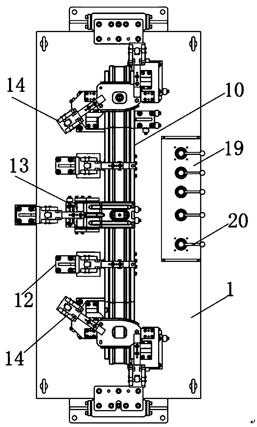 Movable bracket for mold machining workpiece and working method thereof