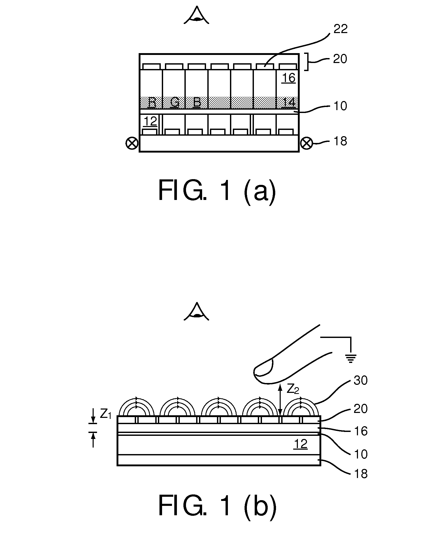 Touch sensing output device