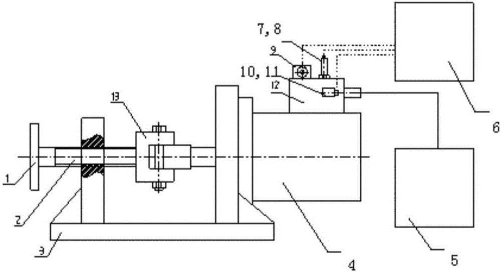 Continuous caster mould oscillation servo cylinder internal leakage detection device and detection method