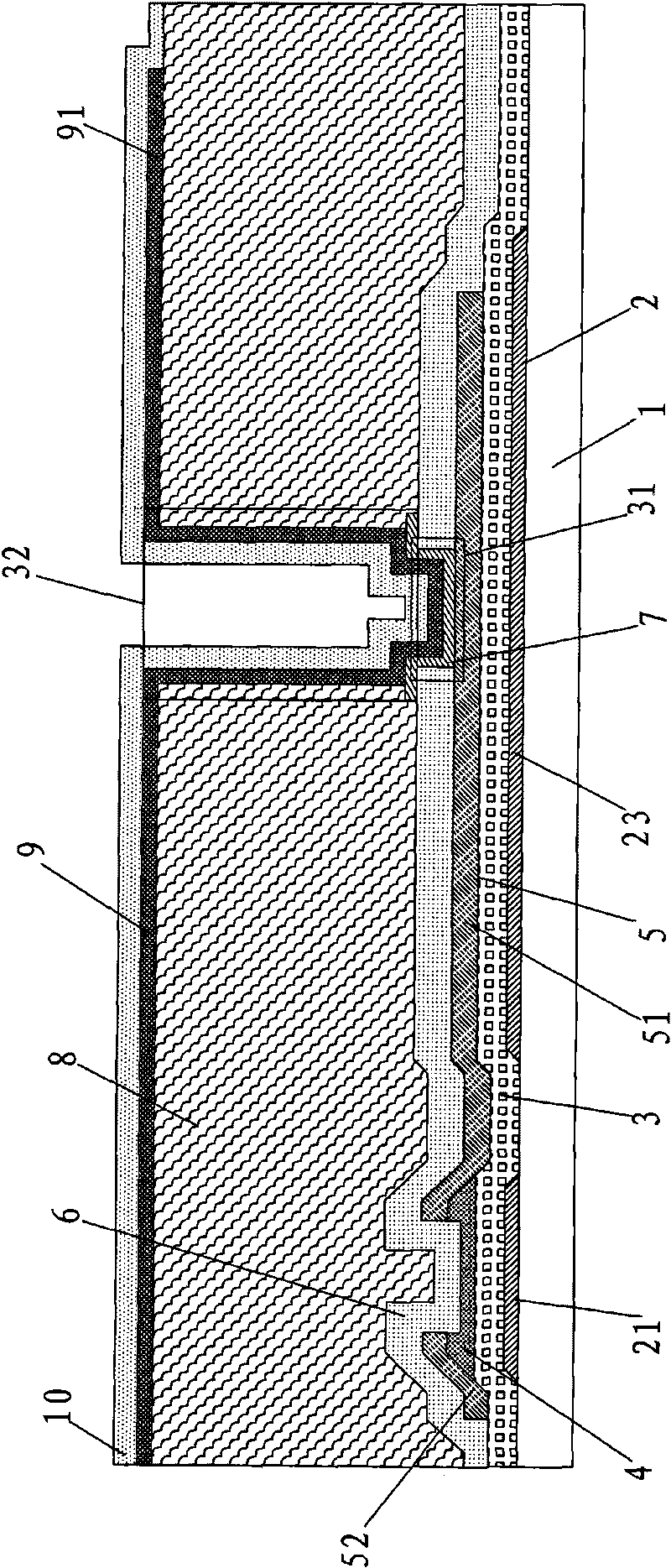 Thin film transistor for electrowetting display device and manufacturing method thereof