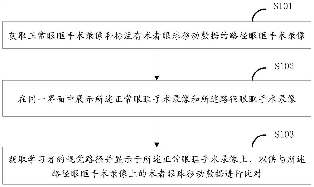 Orbital endoscope navigation operation training method and system, device and equipment